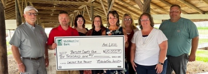 MidWestOne Foundation Grant: Butler County Fair