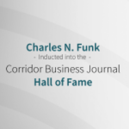 Charles N. Funk Inducted into Corridor Business Journal Hall of Fame