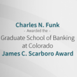 Charlie Funk Recognized with Honorary James C. Scarboro Award