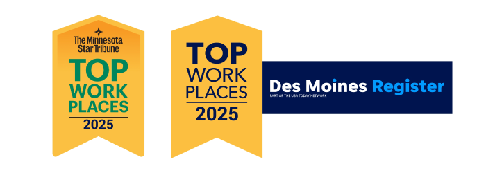 MidWestOne Bank Named One of Iowa's and Minnesota's Top Workplaces