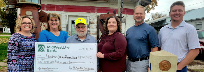MidWestOne Foundation Grant: Prestons Station Preservation