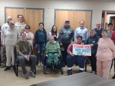 MidWestOne Bank presents check for $2,000 to Endeavors