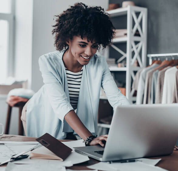 Small Business owner excited about finding a business loan lender