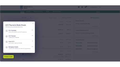 digital banking for business demo
