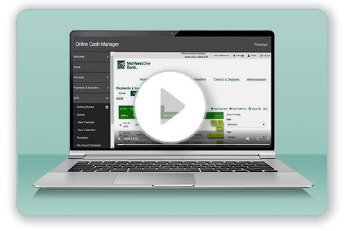 View video introduction to Online Cash Manager