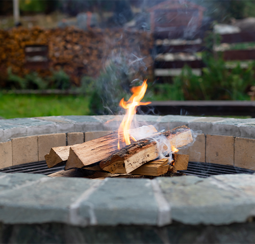 backyard fire pit