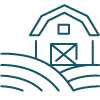 farm real estate land icon