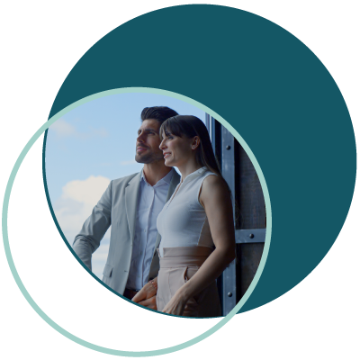private banking young couple together
