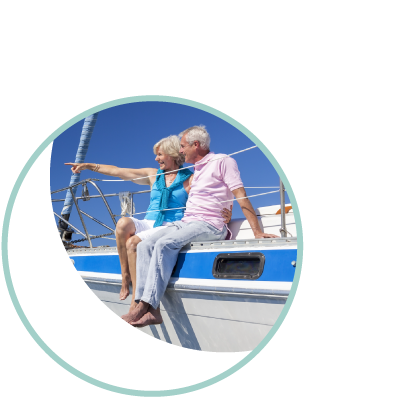 private banking couple on sail boat